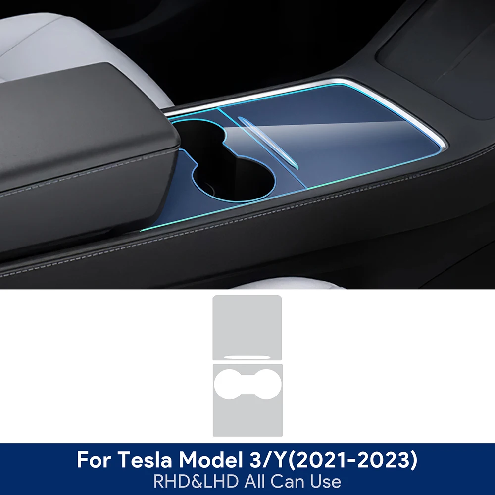 

KUNGKIC Central Control Anti-scratch Protective Film for Tesla Model 3/Y 2021-2023 Center Console Sticker TPU Car Accessories