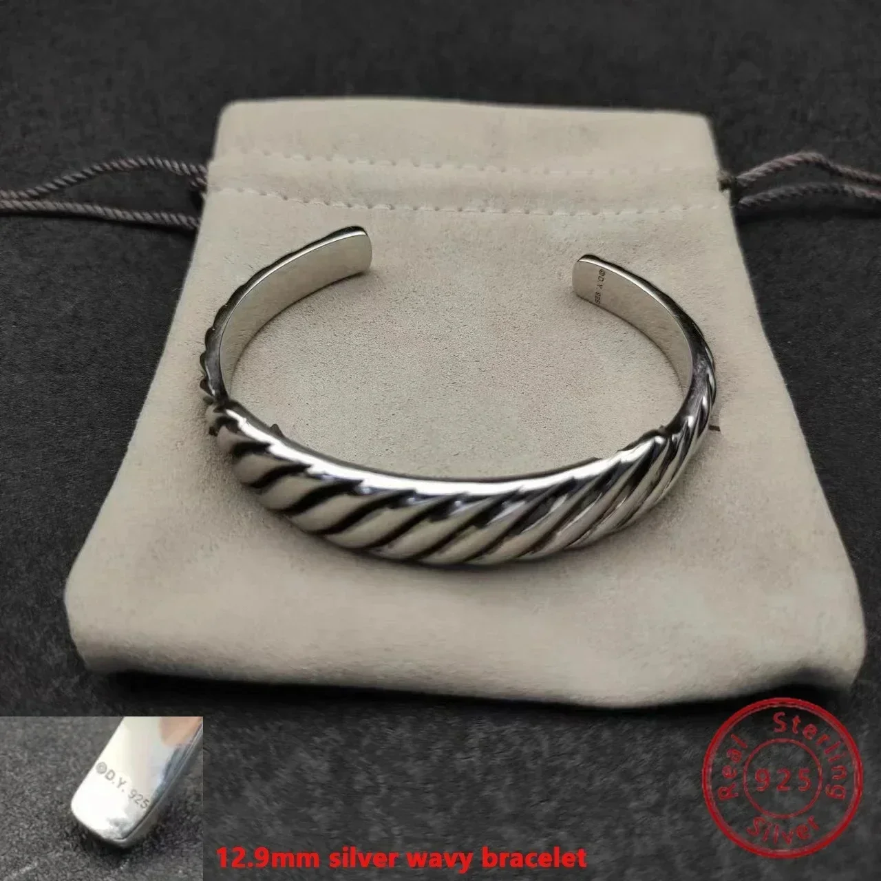 High Quality Fashion 925 Silver DY Star Bracelet Image 2