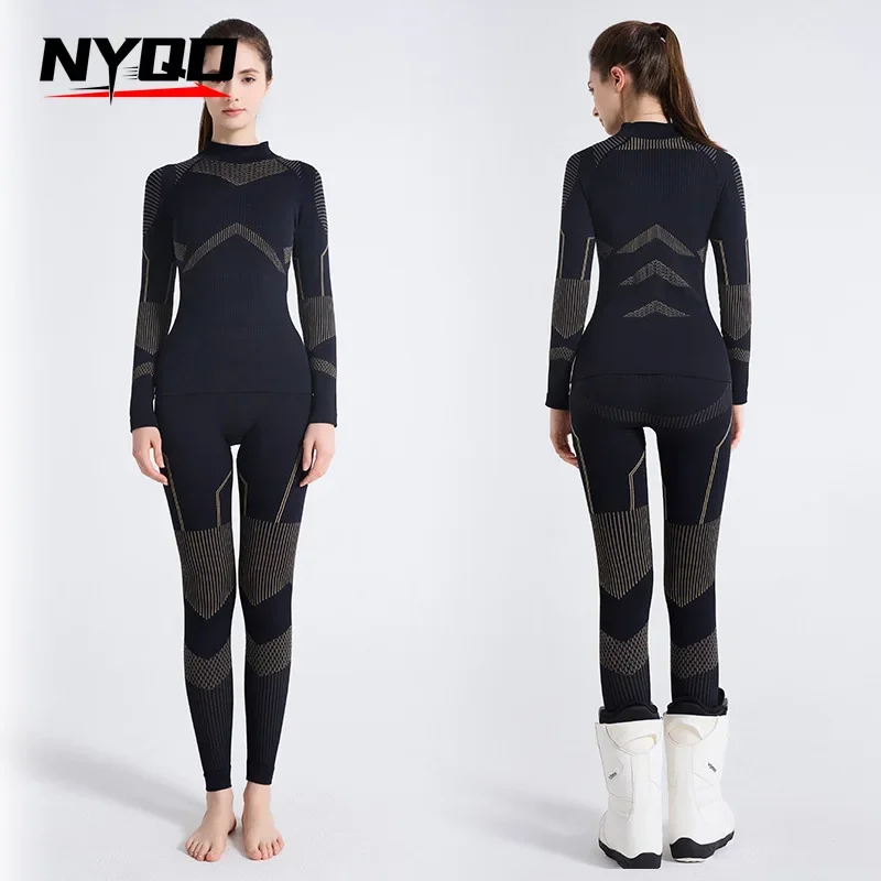 Ski Quick-drying Clothes Intimatesheattech Compression Sweat-wicking Breathable Women's Outdoor Hiking Sportswear Functional