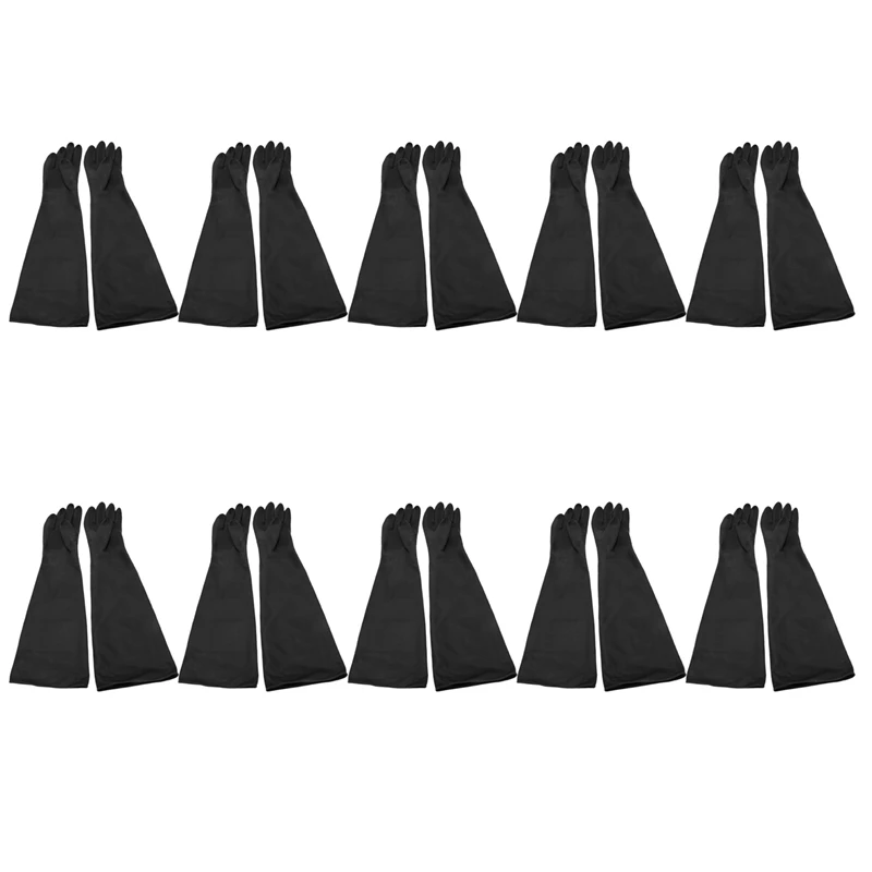 

20X Sand Blasting Gloves For Sandblast Cabinet Gloves 60X20cm