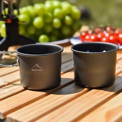 Widesea Outdoor Camping Aluminum Mug - Portable Picnic and Hiking Tableware (WSCC - 105X2)