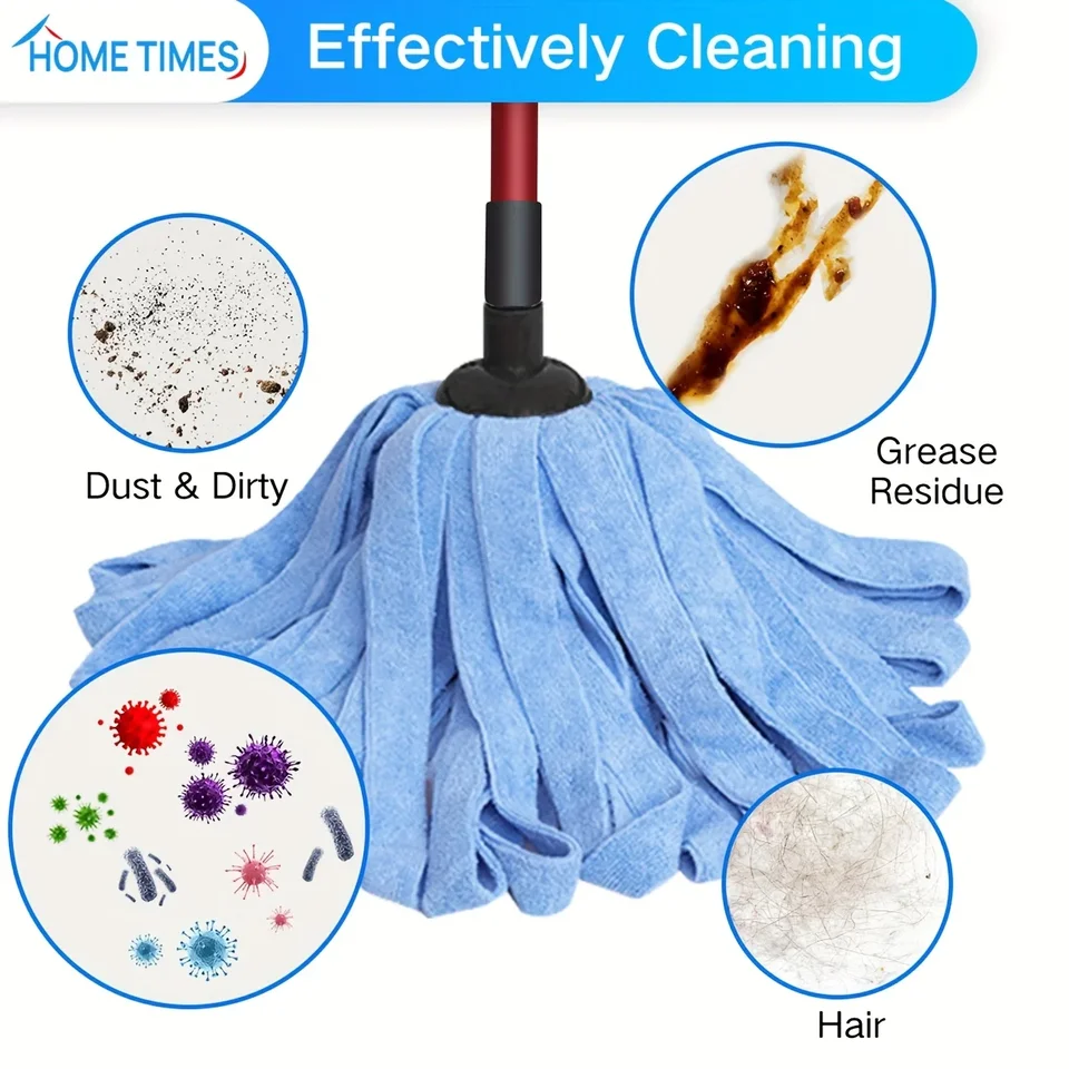 2 Pezzi Scrub Compatibile con Vileda Turbo Spin EasyWring, Triangolo Mop Spin Testa Mop Sostituzione Multifunzione Spazzola Testa del Tergicristallo Del Pavimento Spazzola per Bagno e Cucina