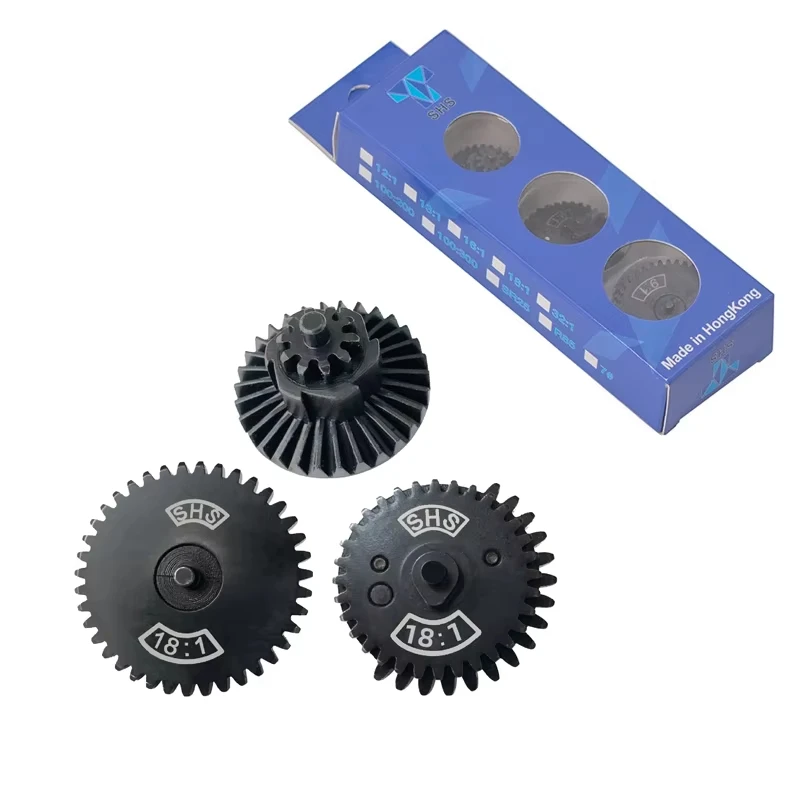 Airsoft Gearbox Set gigi taktis asli CNC perangkat roda gigi kecepatan tinggi torsi pemerkuat potongan baja untuk Ver.2 / 3 AEG EBB Gearbox