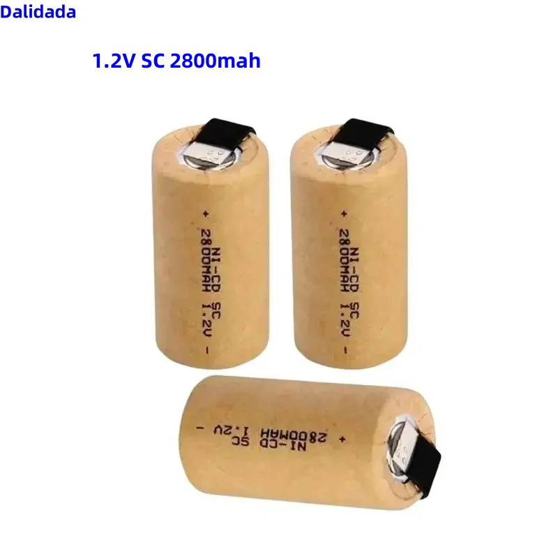 

High power rechargeable Ni-CD SC battery, SUB C, 10C, 2800V, used for electric tools, screwdrivers, drills, novel 1.2V