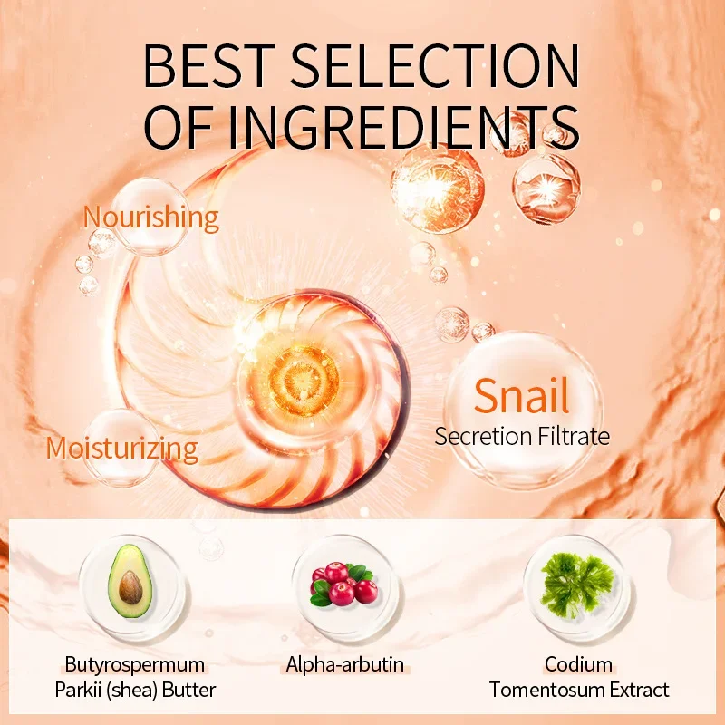 LAIKOU Snail Facial Cleanser Anti Aging Natural Organic Gel Daily Face Wash Exfoliating Gel Deep Pore Cleansing Skin Care 100g