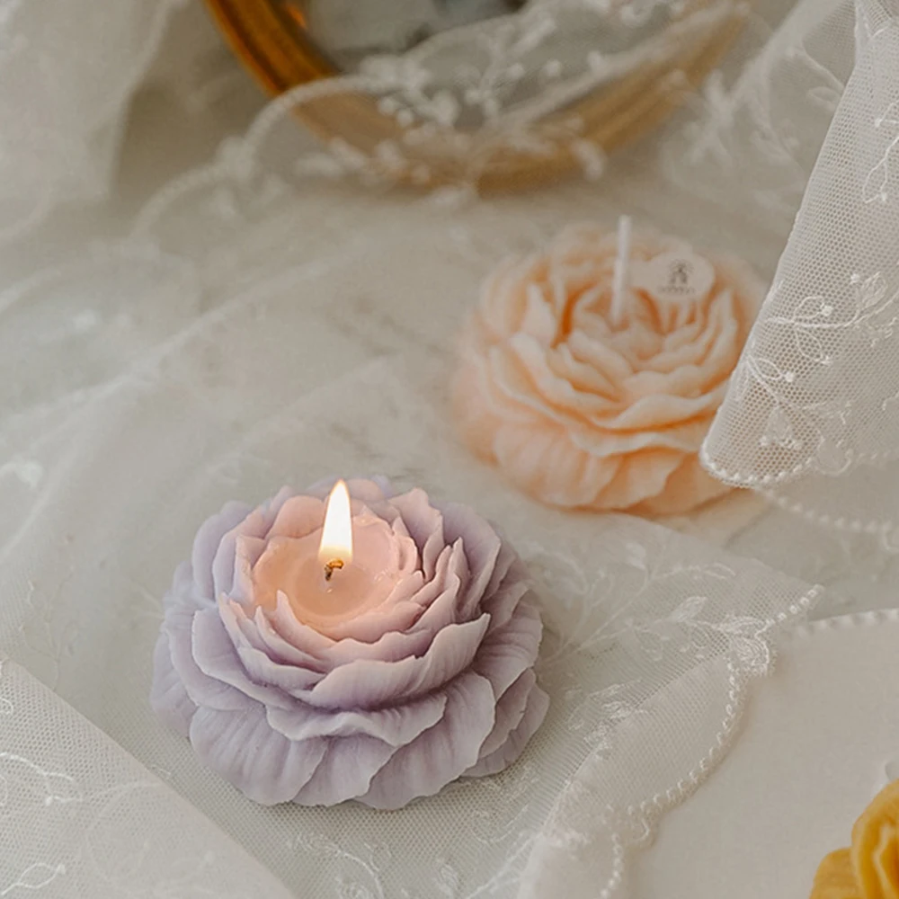 Peony candle  Flower shaped candle – The Umbrella store