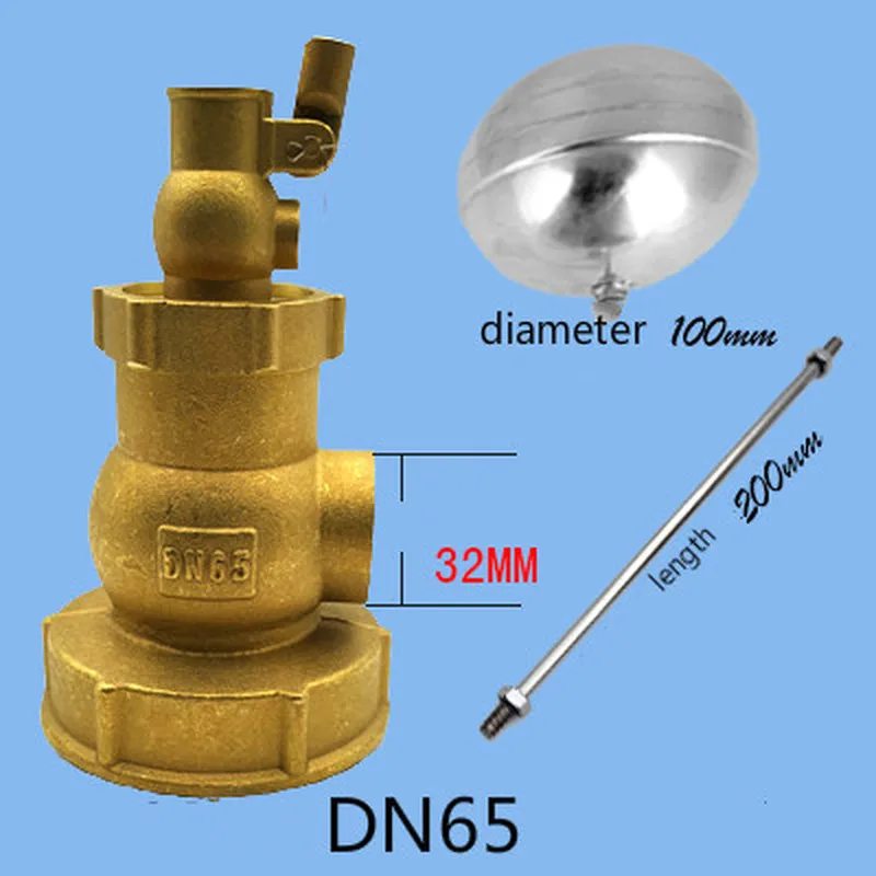 1pc Valvola a sfera galleggiante DN15 DN25 Valvola a galleggiante del serbatoio dell'acqua calda e fredda Valvola a galleggiante a sfera in acciaio inossidabile Valvola a sfera dell'acqua(201,DN20