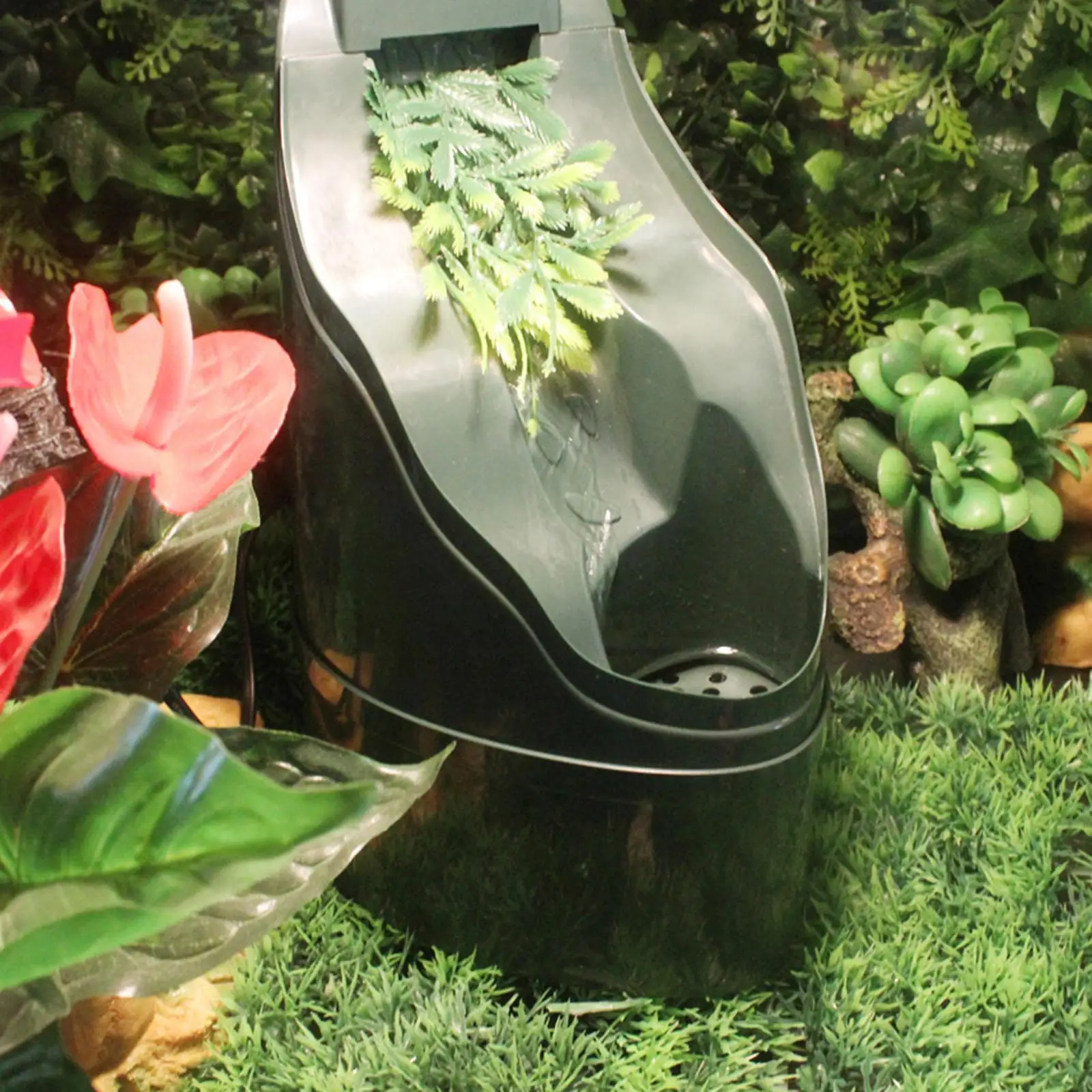 https://ae01.alicdn.com/kf/Sf0f508e16ce74ec995214abeae5a29deL.jpg Reptile Drinking Fountain Water Dispenser Large Bowl with Filter for Chameleon Lizard Snake Turtle Cage Amphibian Habitat