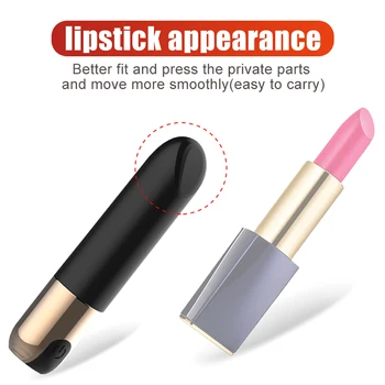 10-Speed Portable Bullet Vibrator USB Rechargeable Full Body Massager Imitation Lipstick Clitoris Climax Sexy Toys For Women 4