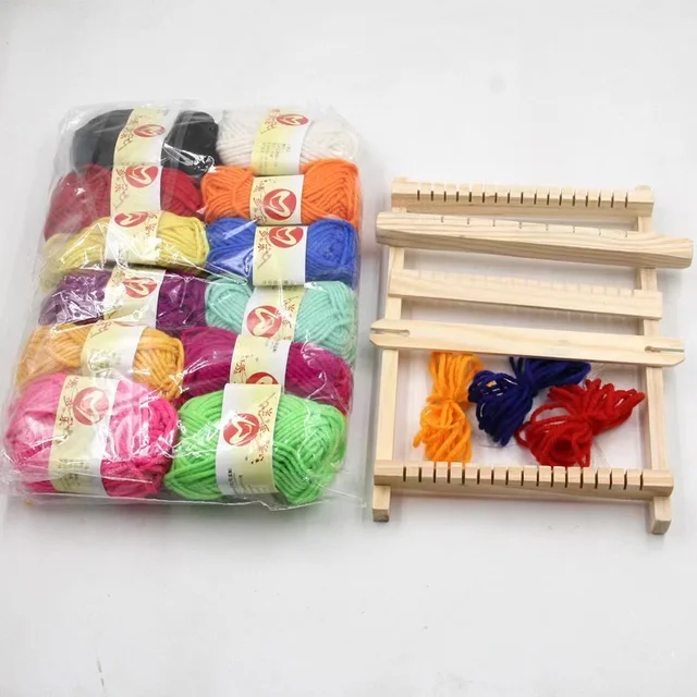 WILLOWDALE 12 Inches Rigid Heddle Loom, Weaving Loom Kit With Shed Stick, Wooden Multi-Craft Weaving Loom For Adults, Threads Warping Frame With Pegs And Yarn Stand, Frame Loom For Beginner