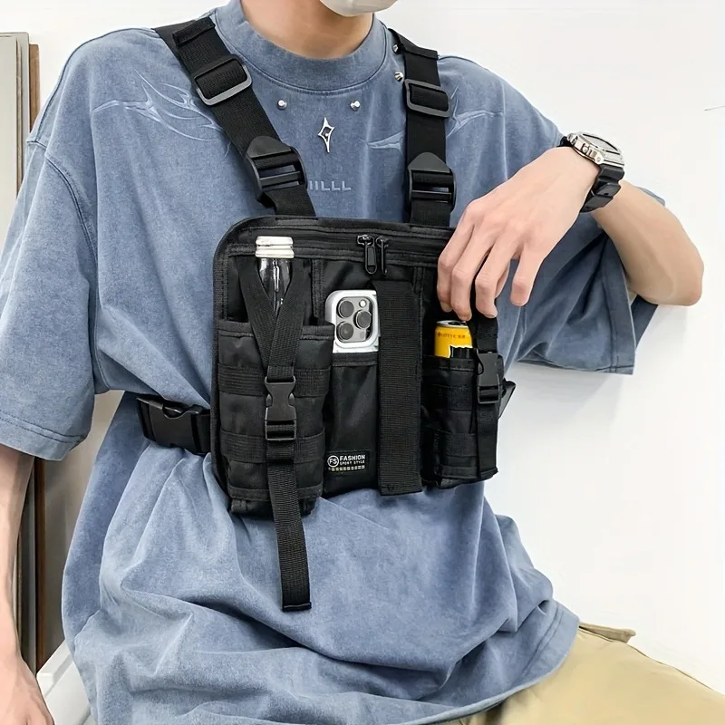 รูปสินค้า เสื้อกั๊กไนลอนยุทธวิธี ช่องเก็บของครบ ทนทานกลางแจ้ง