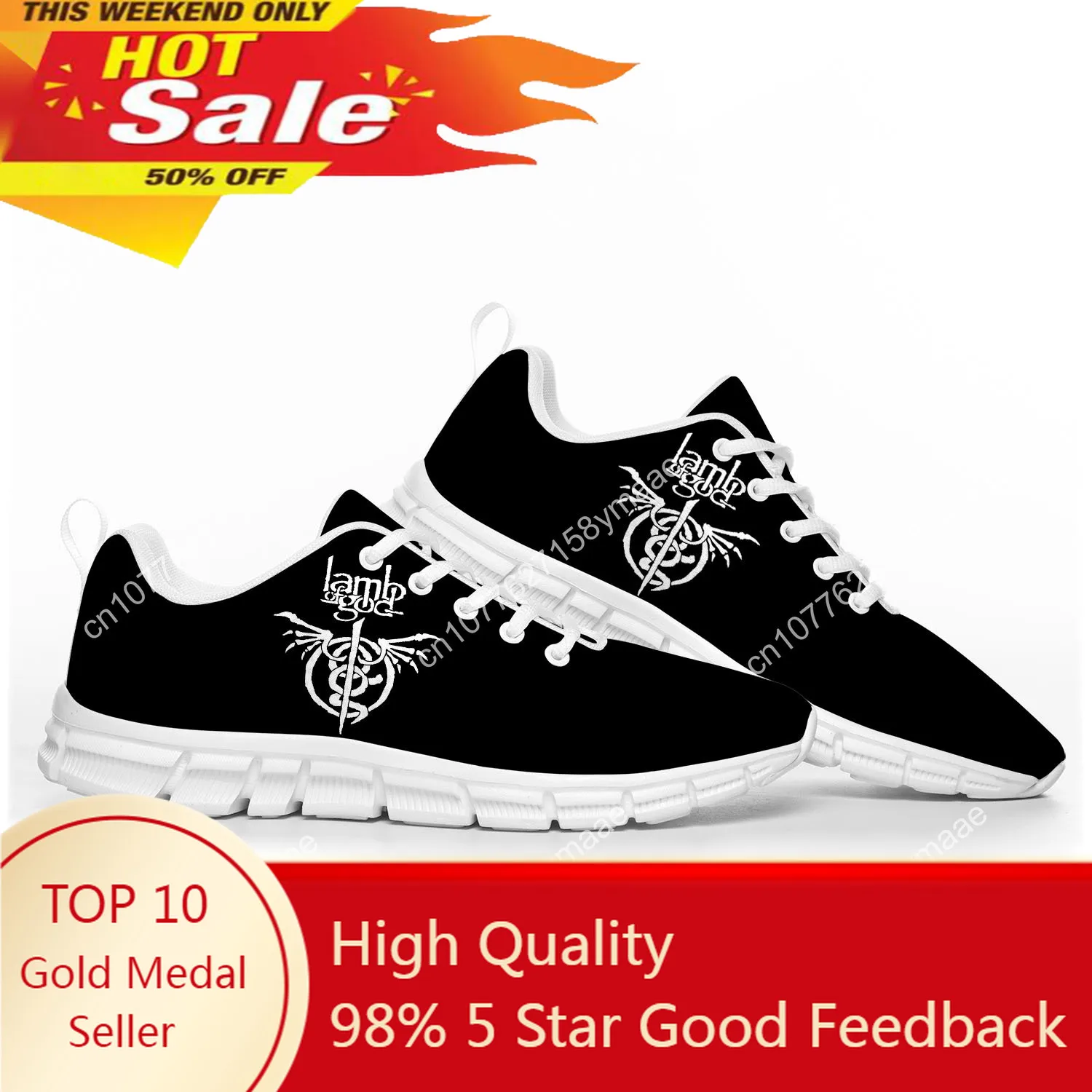 

Lamb of God Rock Band Sports Shoes High Quality Mens Womens Teenager Kids Sneakers Burn The Priest Sneaker Customize Couple Shoe