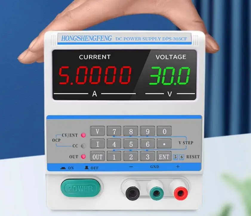 DC 30V,5A 전원 공급 장치 220V/110V 입력 DPS-305CF DPS305CF 5자리 전류 디스플레이 + 저장 + 디스크 잠금 버튼 버전