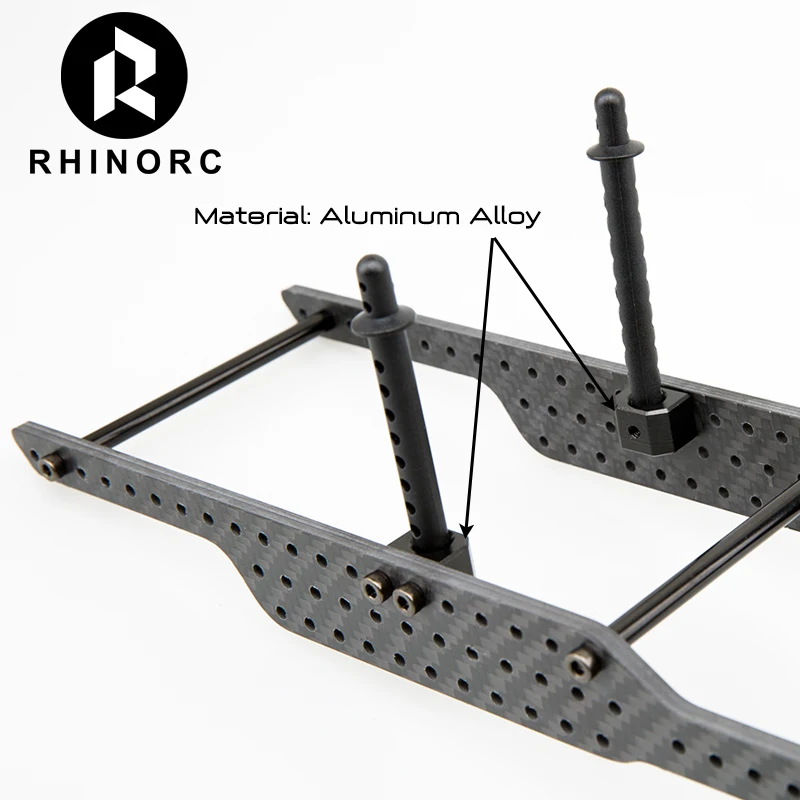 RhinoRC YUE LCG 스포티 RC 크롤러 섀시 풀 키트, 카프라 액슬 드라이버 샤프트 기어 박스 포함