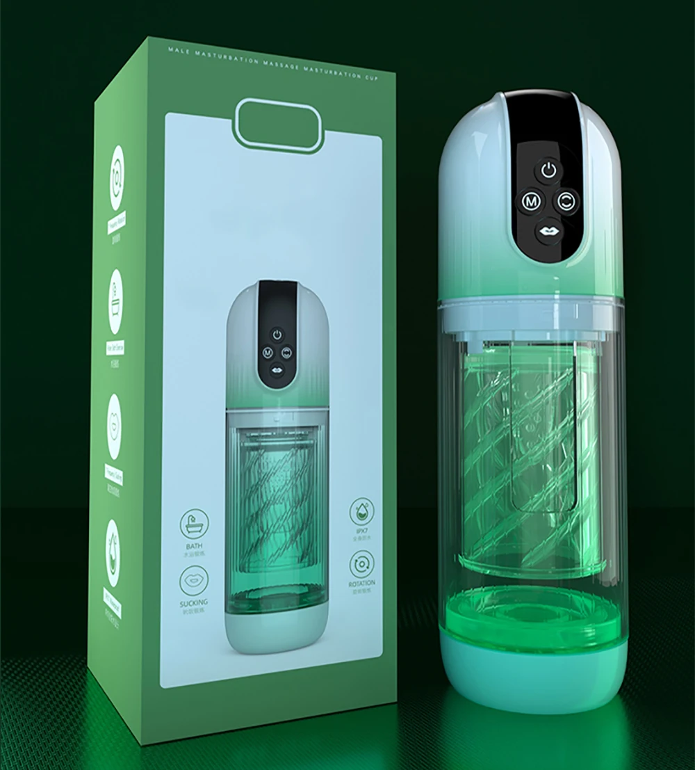 Masturbator, automatische männliche Tasse, rotierende Saugwat SPA, echte Muschi-Masturbationspumpe_voghion.com