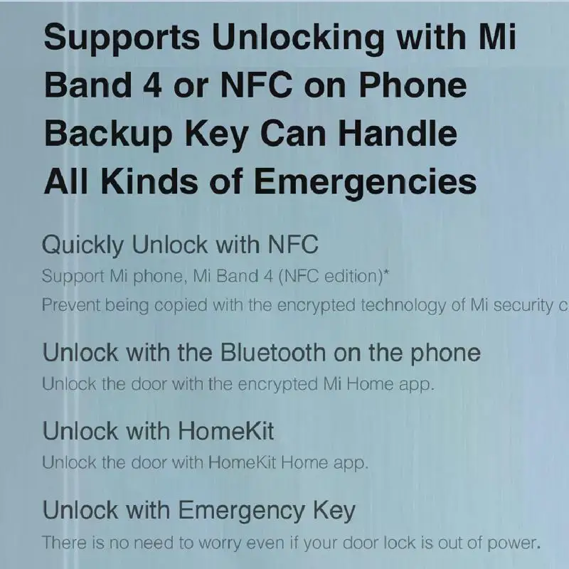 Original Smart Door Lock N200 Fingerprint Bluetooth Password NFC Unlock Remote