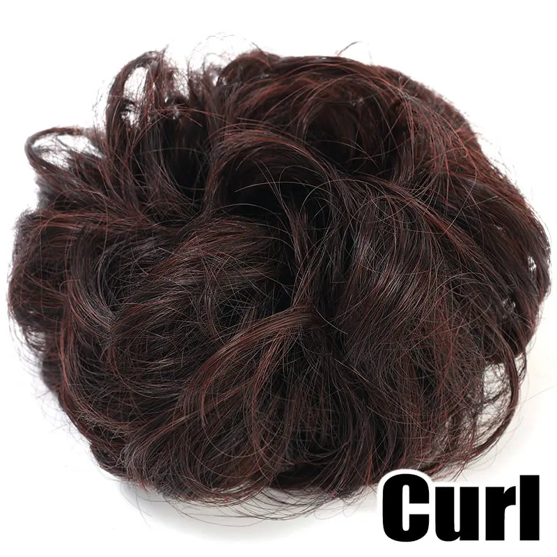 Scrunchie Capelli Donna Ragazza Disordinato Naturale Facile Panino - Foto 11