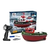 Remote Control Boat Toy 1:72 Simulation Red Fire Boat 2.4g Splicing Model Decoration Water Tug Rc Boat Children's Birthday Gift 2