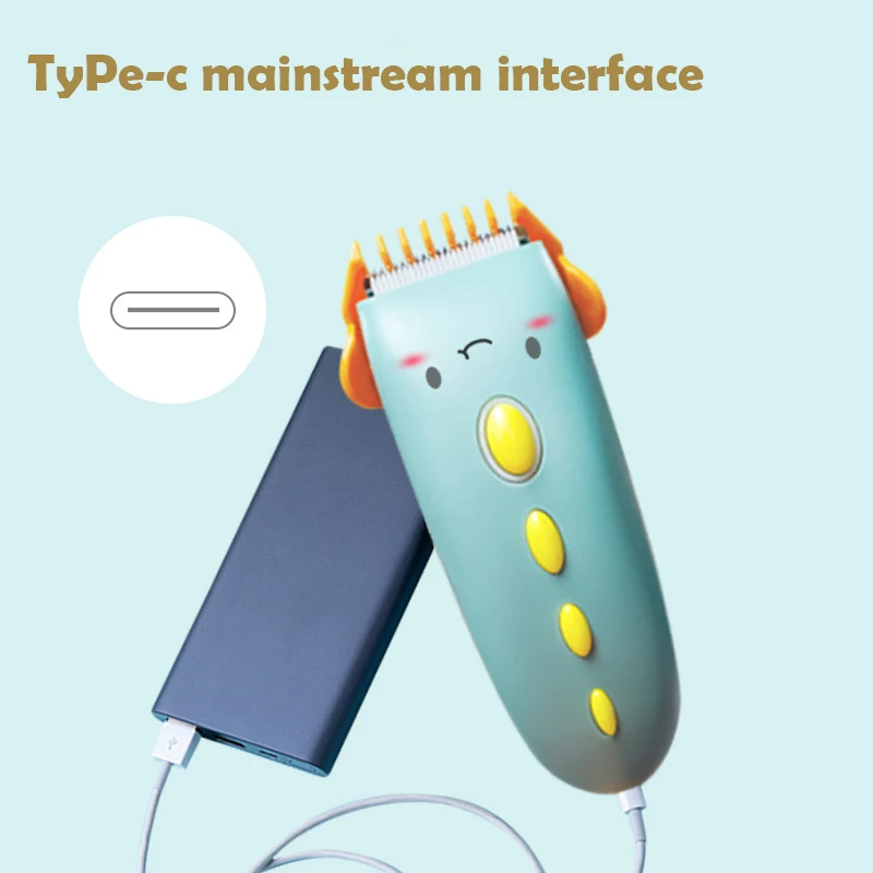Silent Kids Hair Trimmers Quiet Baby Hair Clippers Chargeable Waterproof Professional Cordless Cutting Machine For Babies