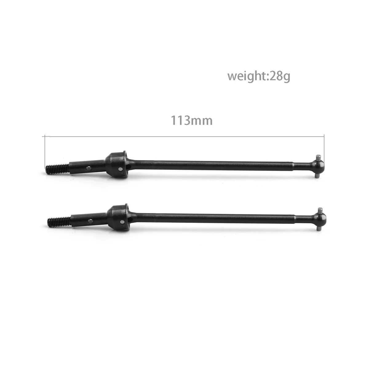 

2 шт. металлический передний приводной вал CVD Driveshaft 7503 для ZD Racing DBX-10 DBX10 1/10 обновленные детали для радиоуправляемых автомобилей запасные аксессуары