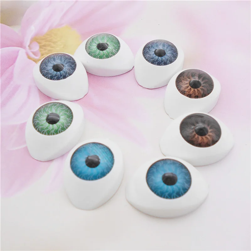 

8 шт., 4 пары, овальные, 22*16 мм, пластиковые человеческие глаза, кукла, глазные яблоки для DIY, кукла, игрушка, ремесла, аксессуары для изготовления