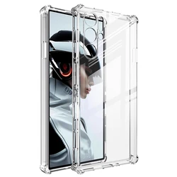 Custodia per telefono in silicone trasparente shockproof con airbag