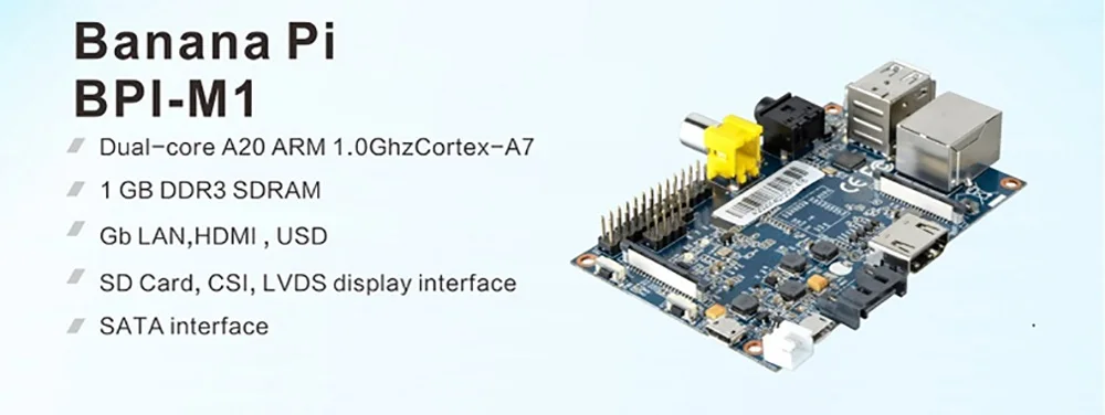 Banana Pi BPI-M1 Low-power Single-board Computer Allwinner A20 Dual-core 1.0GHz