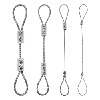 steel wire cable, suspension kit, double hole rope clamp, 1