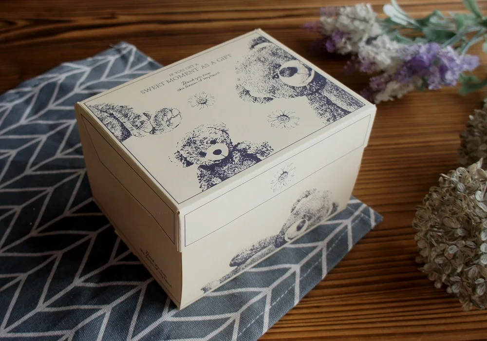 10 Pcs Blue Dog Bear Doll Paper Boxes 15.5×10×12cm for Wedding Birthday Valentine’s Day... - SKU BDBB2204 - UGI Packaging