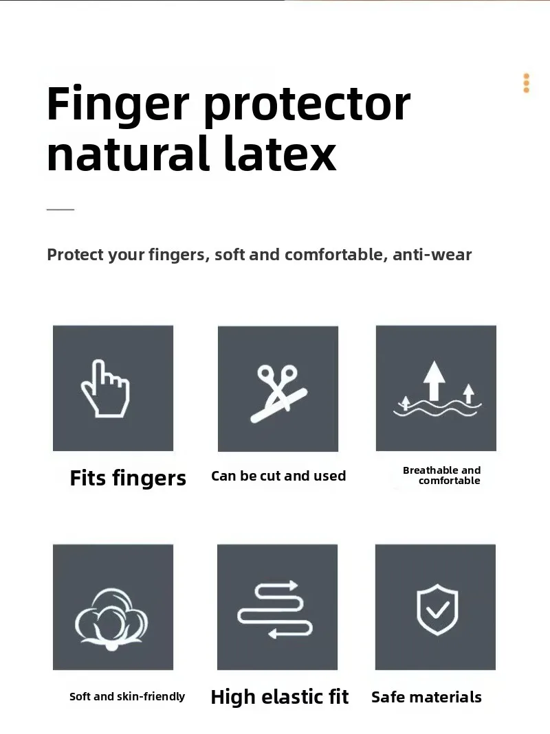 100/500Pcs Latex Incision Finger Cover Thin Transparent Disposable Non-slip Waterproof Finger Caps Anti-crack Work Protect