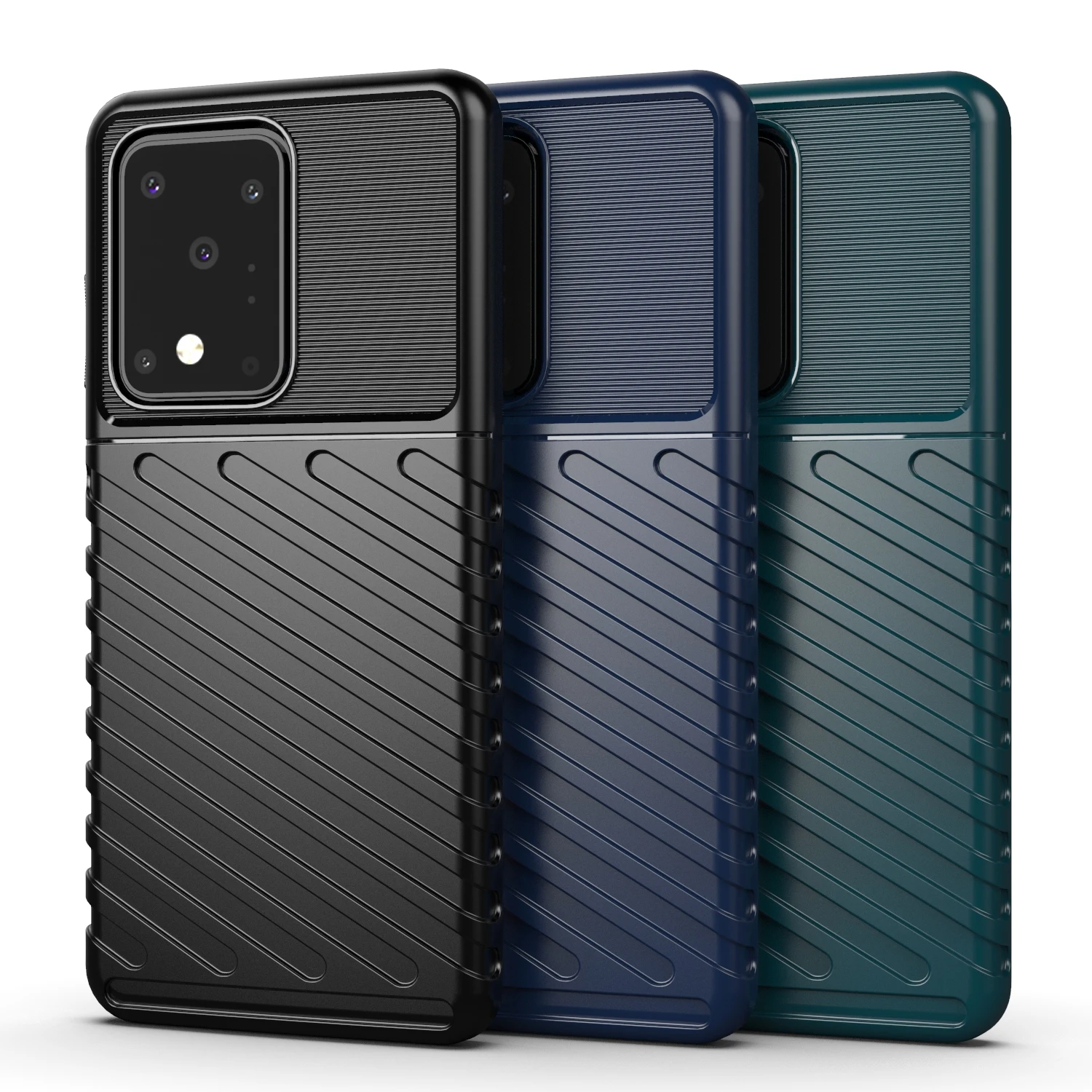 Cover Custodia In Silicone Antiurto Per Samsung Galaxy S20/S20 +/S20 Ultra