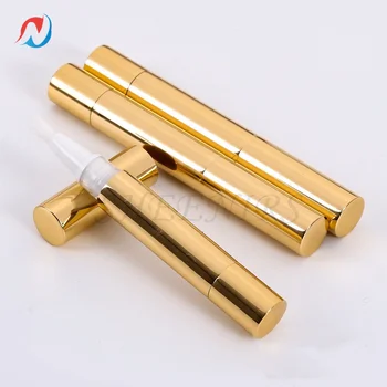 10/20/30pc 5ml Gold Cuticle Oil Pen Empty Twist Pen for Cuticle Oil Applicator Disposable Nail Oil Pen with Brush Eyelash Growth 1