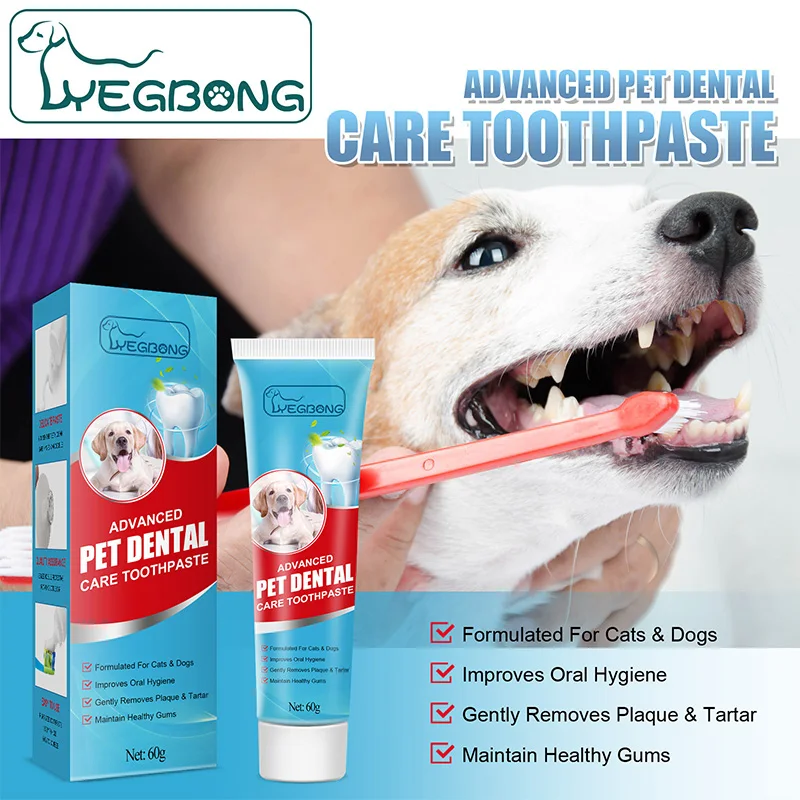Pet Toothpaste For Dogs To Freshen Their Breath, Remove Removal Bad Breath And Tartar, Clean Cats Oral Care Edible Pet Supplies