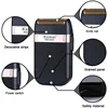 Kemei 2024 Rechargeable Shaver For Men Washable Electric Shaver Beard Shaving Machine Bald Head Electric Razor With Extra Mesh 5
