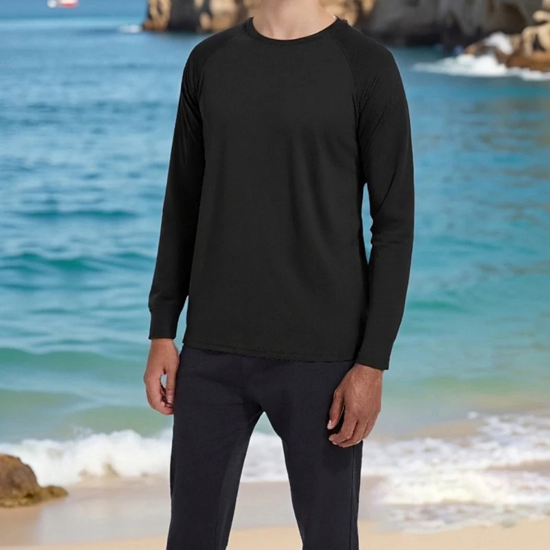 Mens Long Sleeve UPF 50 Sun Protection Shirts