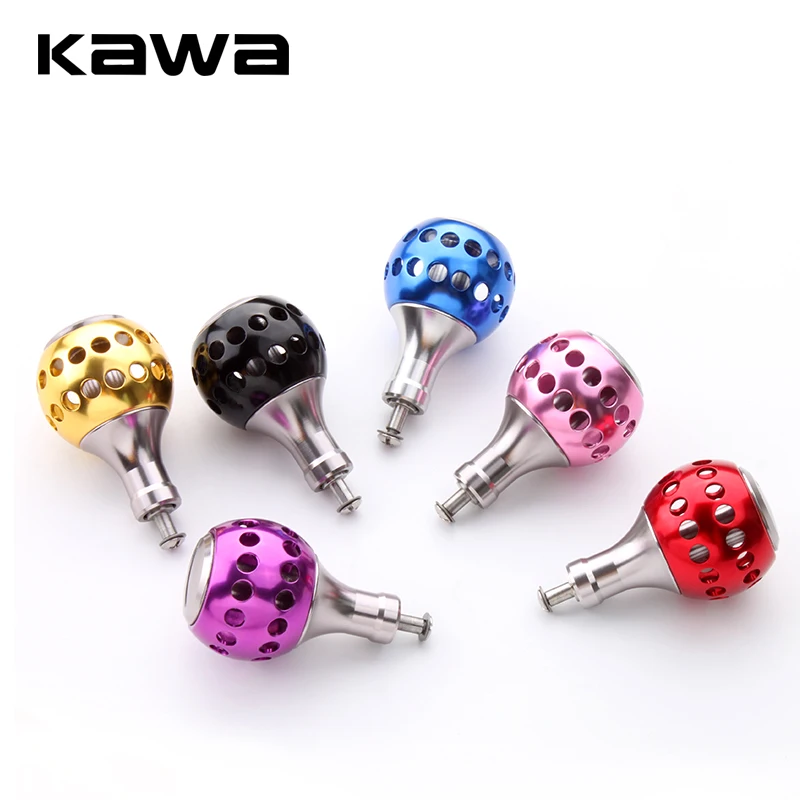 KAWA New Design Machined Metal Fishing Reel Handle Knobs Bait Casting Spinning Reels Fishing Tackle Accessory
