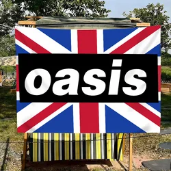 Premium Oasis Rock Band Flag for Indoor & Outdoor Decor ( 4)