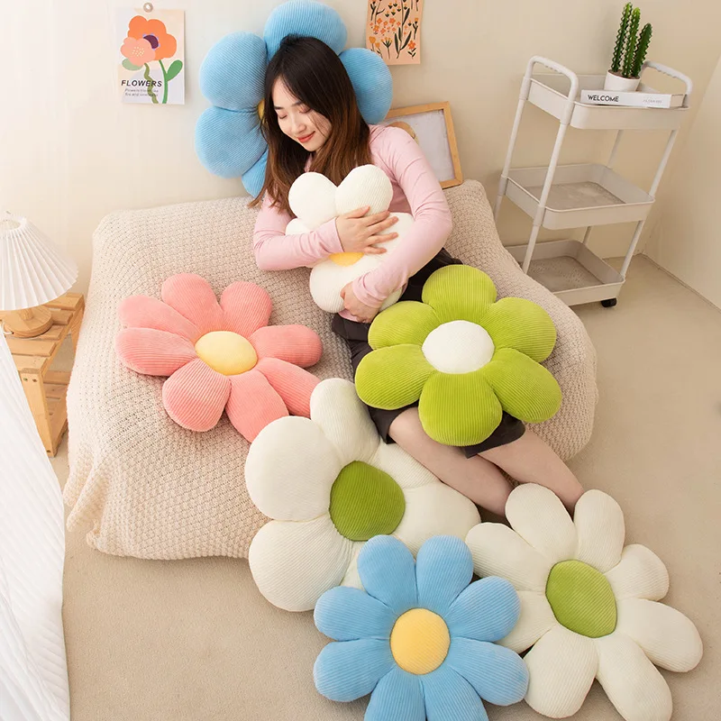 Flower Shaped Stuffed Pillow