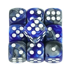 Vibrant 12mm D6 Double Cube Dice Set for Tabletop and Board Games (Dark blue grey)