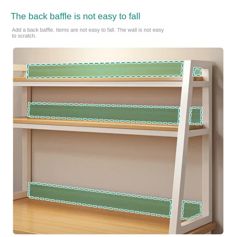 Wooden Multi-layer Table Bookshelf Multi-layer Space-saving Book Organizing Shelf for Students' Desk Storage