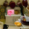 Simulation Toys Mini House Scene Decor Miniature Kids Microwave Oven Model Plastic Educational Plaything Toddler 4