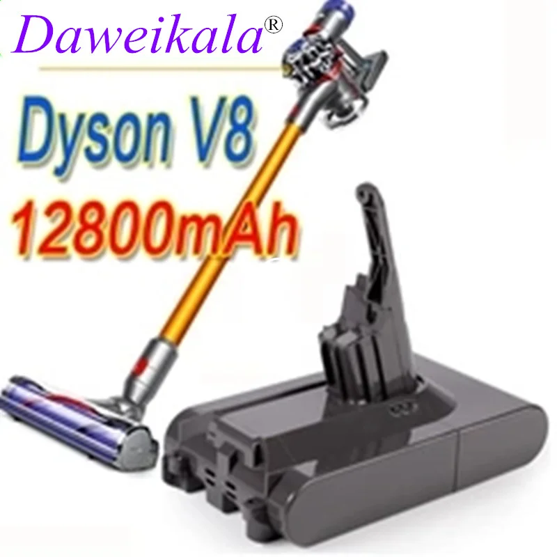 

2023 Original DysonV8 12800mAh 21.6V Battery for Dyson V8 Absolute /Fluffy/Animal Li-ion Vacuum Cleaner rechargeable Battery·