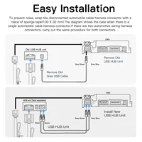 Wireless type-c CarPlay Android Auto Adapter UBS Hub OEM for Retrofit Mazda 2 3 6 CX3 CX5 CX8 CX9 MX5 Demio Miata TK78669U0C Kit 6