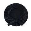 100% Natural Mulberry Silk Bonnets Night Sleeping Cap Hair Bands for Women Hair Care With Elastics Ties Stay On Head Smooth Soft 3