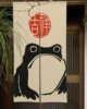 Japanese Door Curtain Frog Cartoon Animals Doorway Curtains Kitchen Living Room Japanese Noren Entrance Hanging Half-Curtain 2