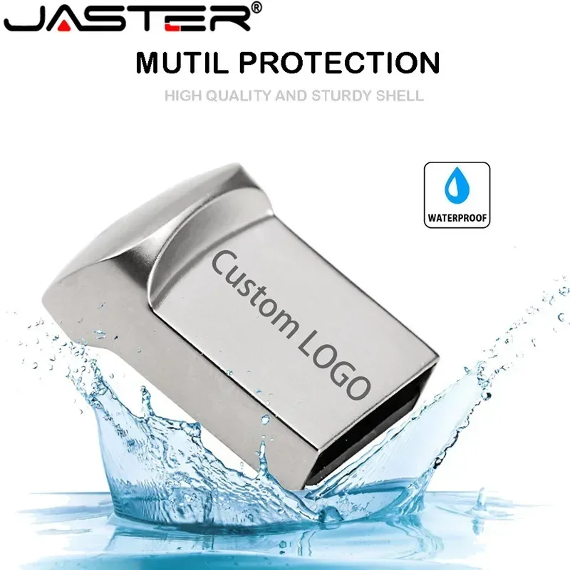 USB 2.0 플래시 드라이브 무료 맞춤 로고 펜 드라이브 초소형 메탈 메모리 스틱 U 디스크 크리에이티브 비즈니스 키 체인 USB 스틱 선물