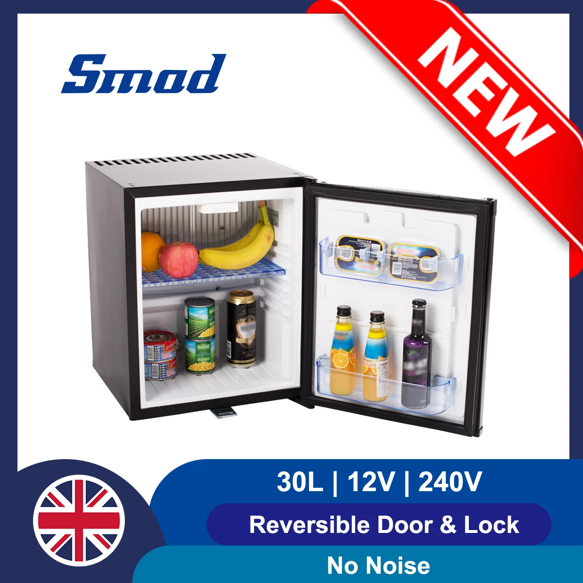 Smad Compact 12V/110V Refrigerators for Truck RV Ship Yacht 30L 1.0 cu