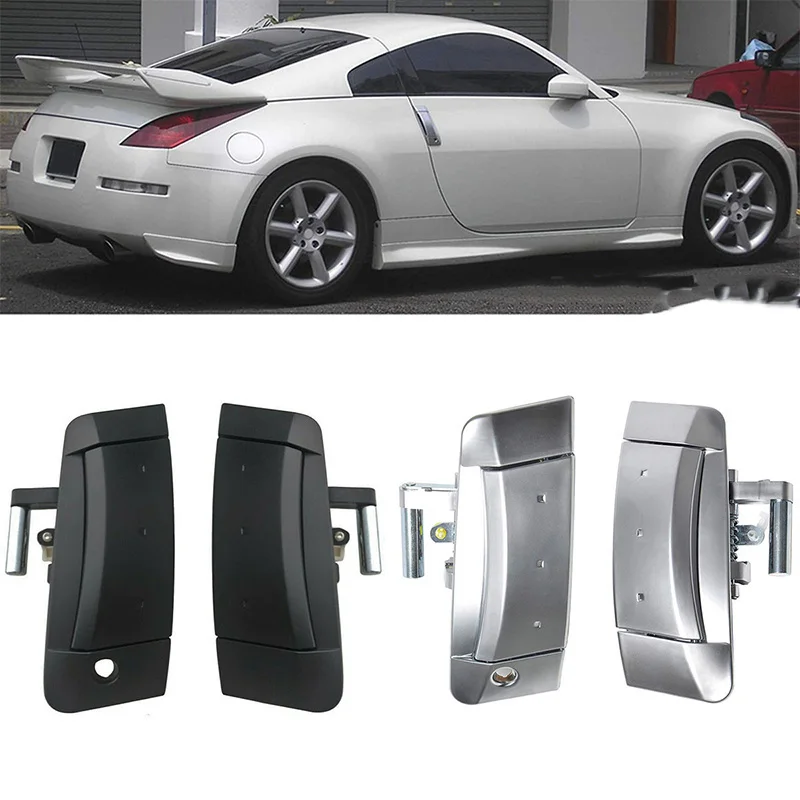 

Автомобильная левая и правая наружная черная дверная ручка для Nissan 350Z 2003-2009 80607-CD41E 80607-CD41D