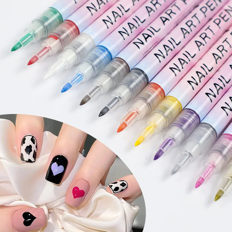 12PCS Nail Art Marker Pen Set