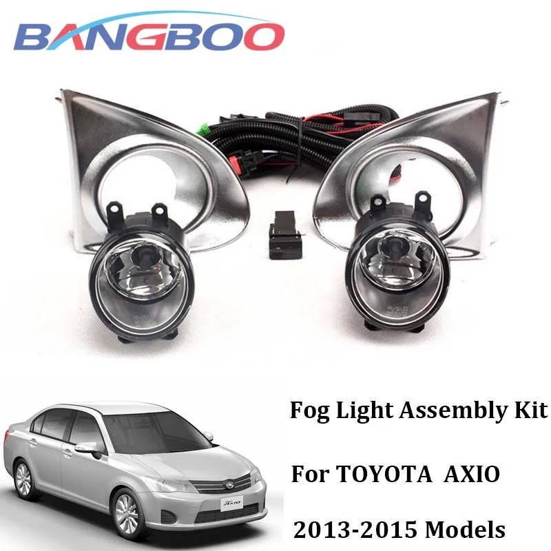 

1Set Car Front Bumper Fog Light 12V 55W Spot Driving Lamp Assembly For TOYOTA AXIO 2013 2014 2015 Chrome Type